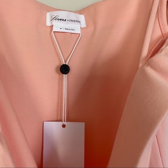 NWT LOVERS + FRIENDS Arma Mini Dress Blush Pink M - Picture 7 of 11